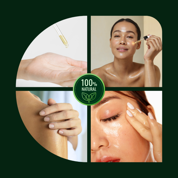 TrustBotics multi-use essential oil used for skincare, massage and wellness rituals representing professional spa and beauty applications.