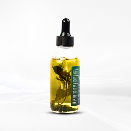 TrustBotics Peppermint Essential Oil bottle showing natural mint leaves suspended inside the oil, highlighting the authentic plant ingredients.