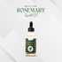 TrustBotics Multi-Use Rosemary Essential Oil bottle on white background with product branding, highlighting fresh and vitalizing natural formula.